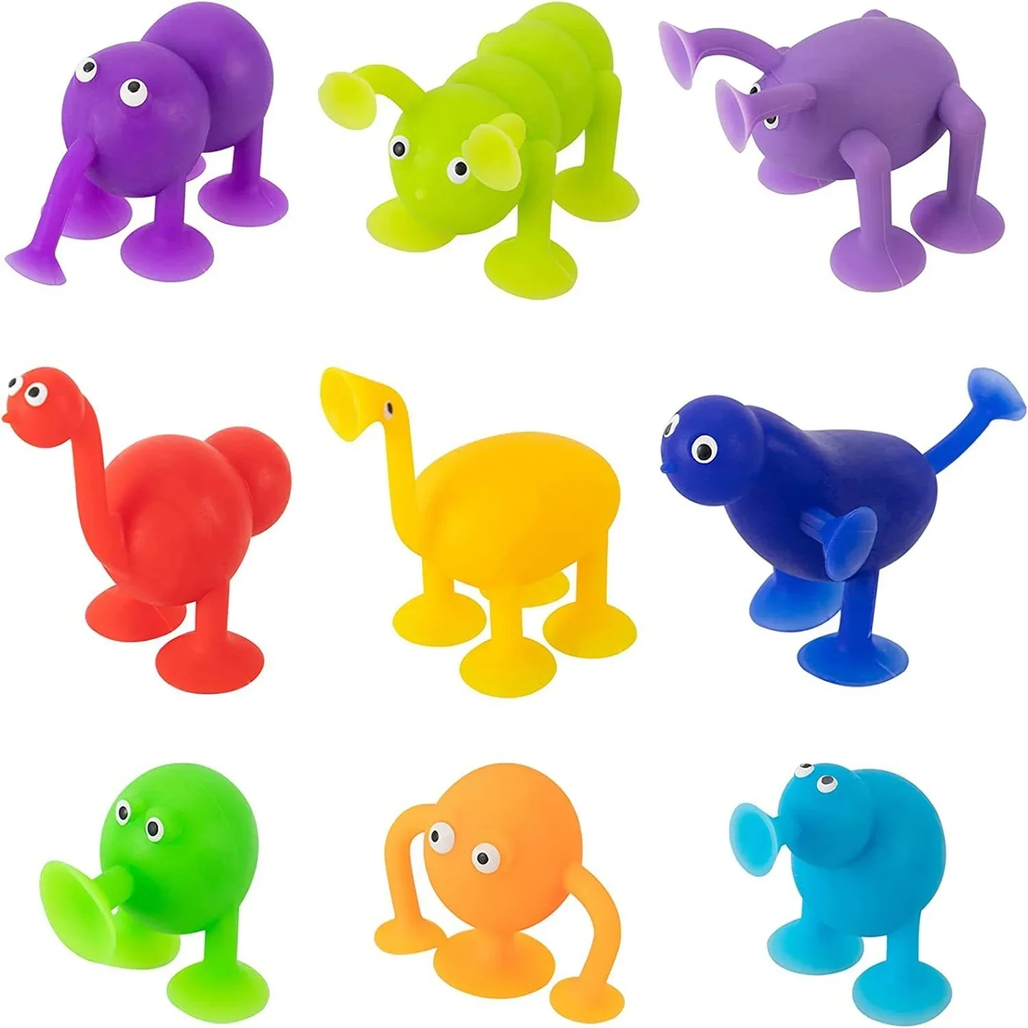 Jeu de fléchettes en silicone à succion douce et collante, jouet Fidget, jeu coule familial, jouet de décompression du bout des doigts, jeu de fête, 9 pièces