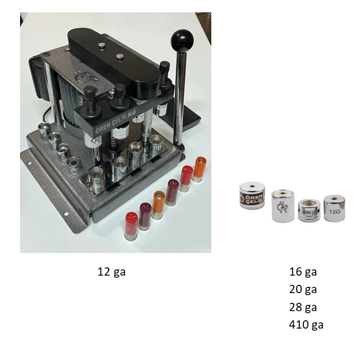 Motorized Shotshell Roll Crimping ( Included Metal Crimpers) 4x stations