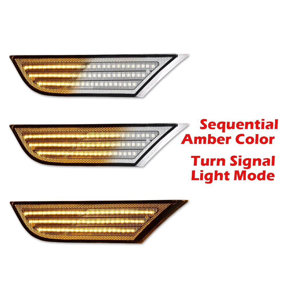 الجبهة واضحة Led إشارة متتابعة الجانب ماركر ضوء صالح ل 2018-2022 هوندا أوديسي 33800-Thr-A01 ، 33850-Thr-A01 كروم الإسكان