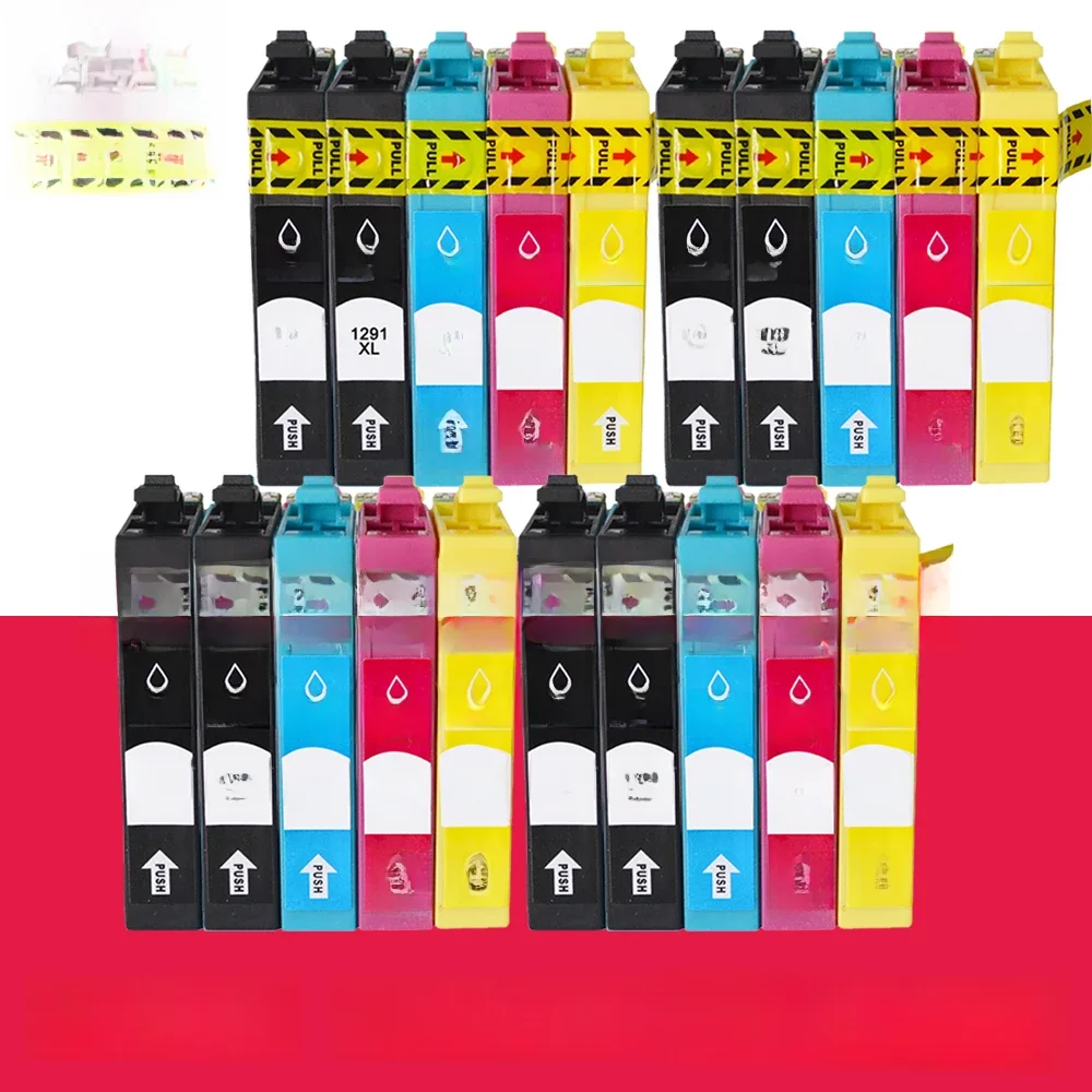 Cartouche d'encre compatible T1291 - T1294 T1295 1291, pour imprimante EPSON Hôtel us SX235W SX425W SX420W SX438W SX525WD SX535WD