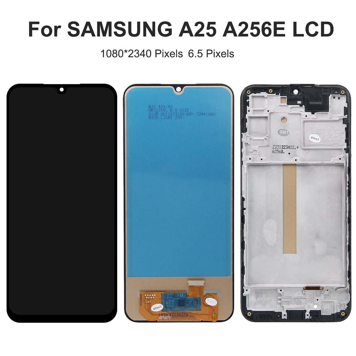 6.5\'\'A25 For Samsung Tested A256 A256E A256B A256U LCD Display Touch Screen Digitizer Assembly Replacement