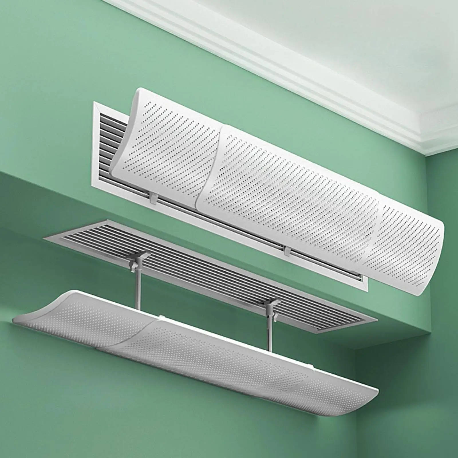 Retractable Air Conditioner Deflector Anti-Direct Angle Adjustable Cold Air Baffle Wind Outlet Baffle Household Supplies