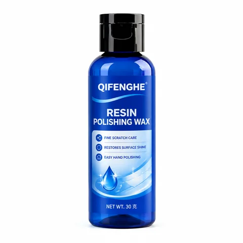 QIFENGHE Epoxy Resin Polishing Wax 30g – Scratch Repair, Oxidation Removal, Gloss Restorer for Resin Crafts with Sponge