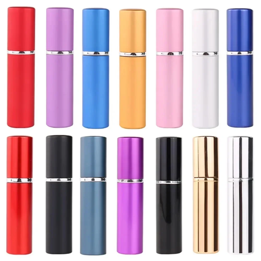 Bouteille de parfum rechargeable Portable de 5ml, 10 pièces, avec pompe à parfum en Spray, conteneurs cosmétiques vides, Mini bouteille atomiseur de voyage