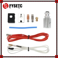 FYSETC-Cabezal de extrusión para impresora 3D, Kit de extrusora Hotend de Metal de 1,75mm con calentador de bloque de calefacción CNC para MK3 MK3S MK3S + V6