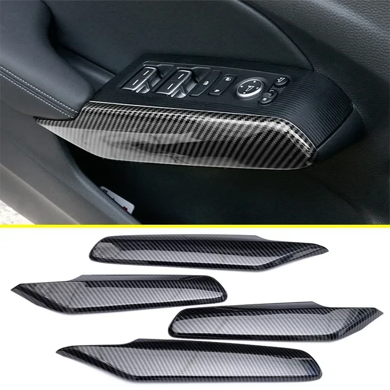 For 2022-2025 Honda Civic 11th Carbon Fiber Interior Left Right Door Armrest Panel Cover Trims
