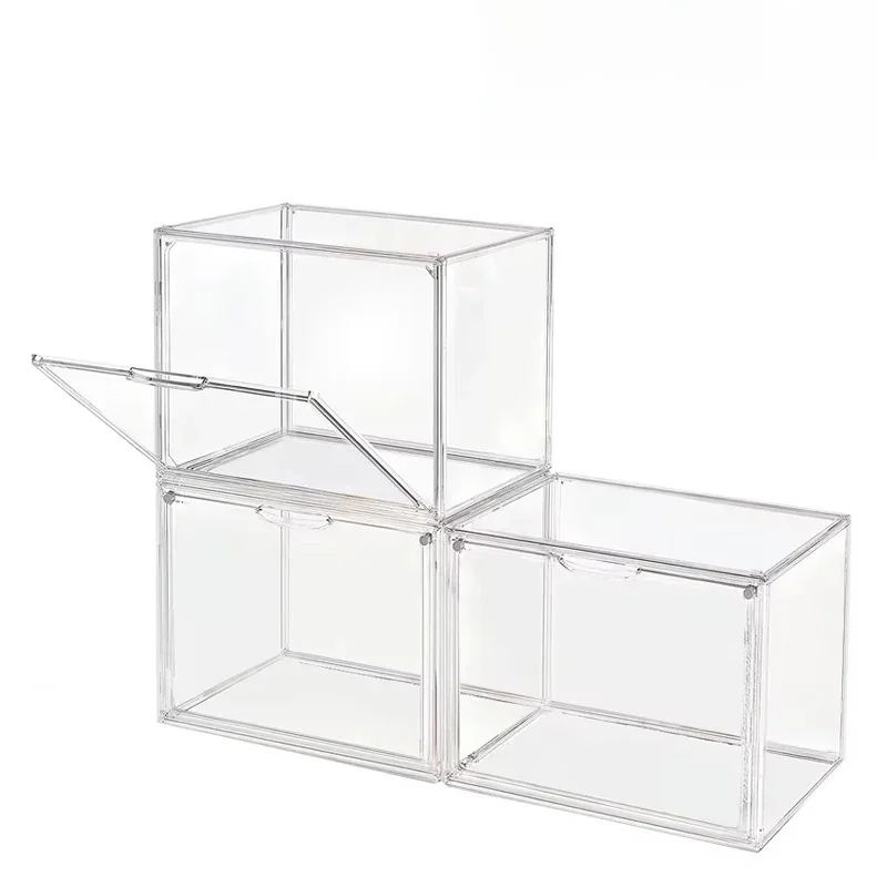 Nieuwe opbergdoos met grote capaciteit, organizer voor figuren, acryldoos, heldere blinde doos, showcase, make-up organizer voor tas - afbeelding 2