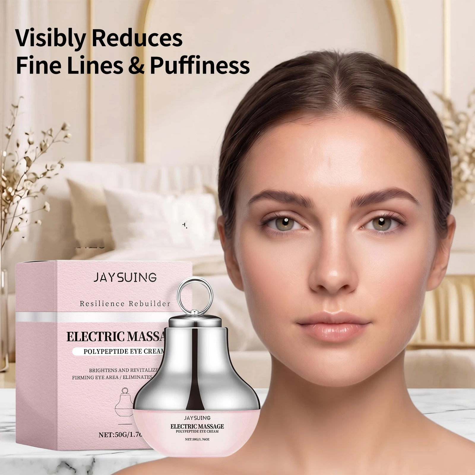 Electric Massage Eye Cream Vibration Tightening Moisturize Skin Fade Dark Circles Deep Nourishing Brightening Firming Lifting Eye Cream