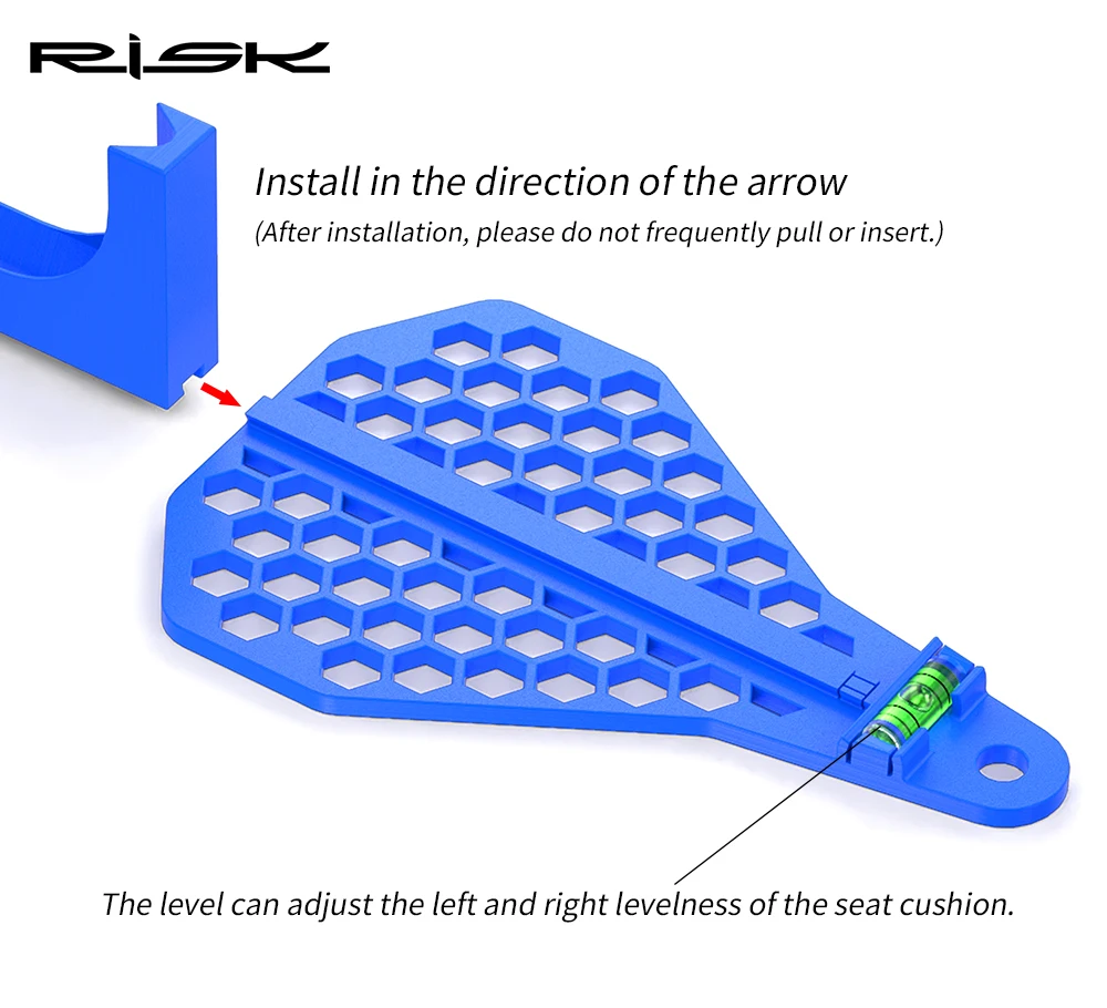 RISK Bicycle Seat Cushion Horizontal Angle Measuring Tool Adjustment Level Tool Bike Saddle Angle Measuring Tool Riding Fitting