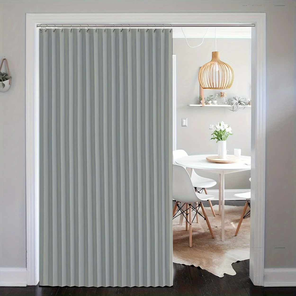 Immagine 4: Divisorio per Stanza, Tenda Separatrice per Camera da Letto e Soggiorno, Pannello Divisorio per Appartamento Monolocale, Armadio, Ingresso