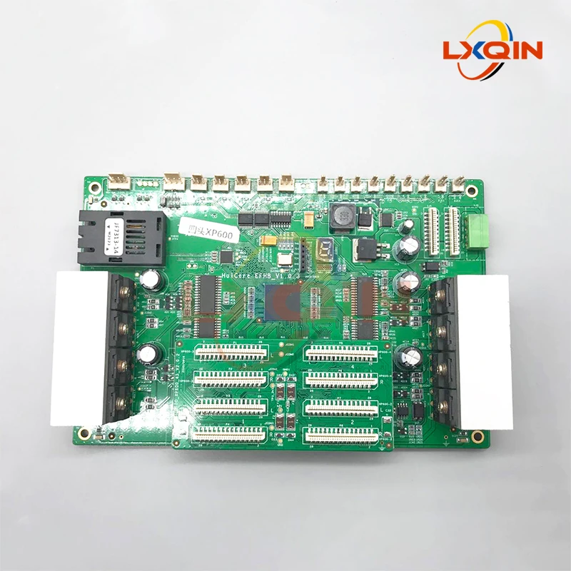 LXQIN-HuiCore Cabeça Board para Impressora Epson, XP600 Cabeça de Impressão, Versão Fibra Óptica, 4 Cabeças Carriage Plate, EFHB_V1.0.3