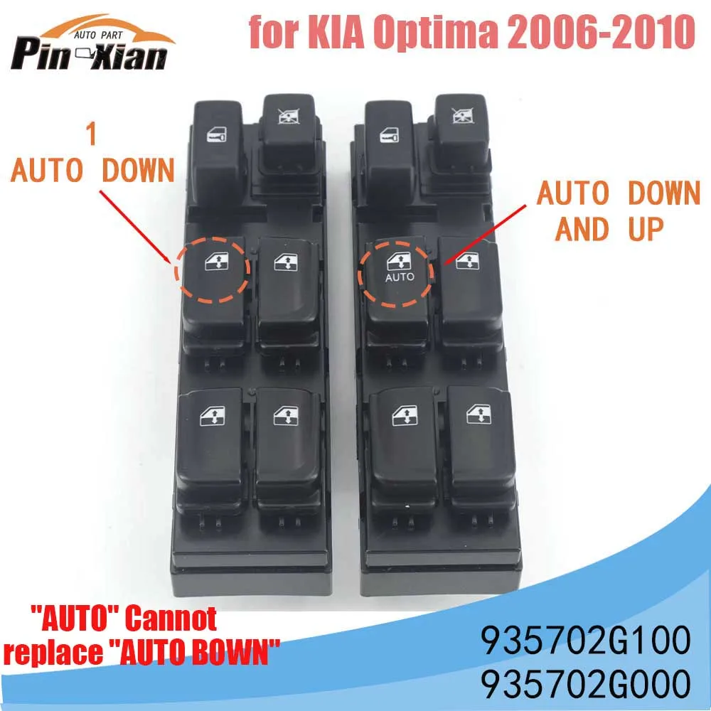 

935702G100 935702G000 Master Power Window Switch for KIA Optima 2006 2007 2008 - 2010 Car Window Automatic Opening Spare Parts