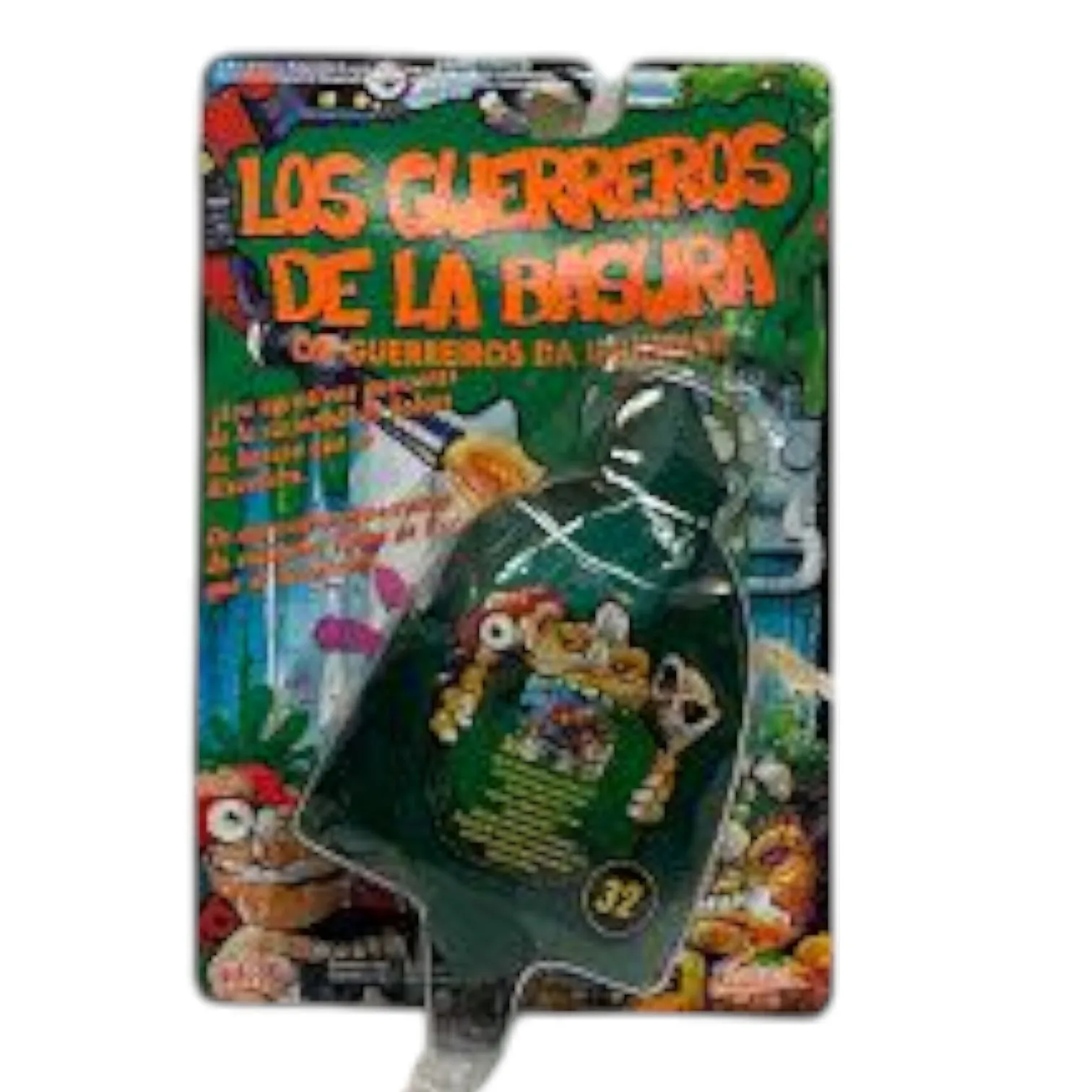 Galoob, figurine articulée non articulée en PVC, 32 pièces, de la collection Vintage Garbage Warriors, un thème très populaire au début des années 90, sans emballage, emballage en carton et blister d'origine.