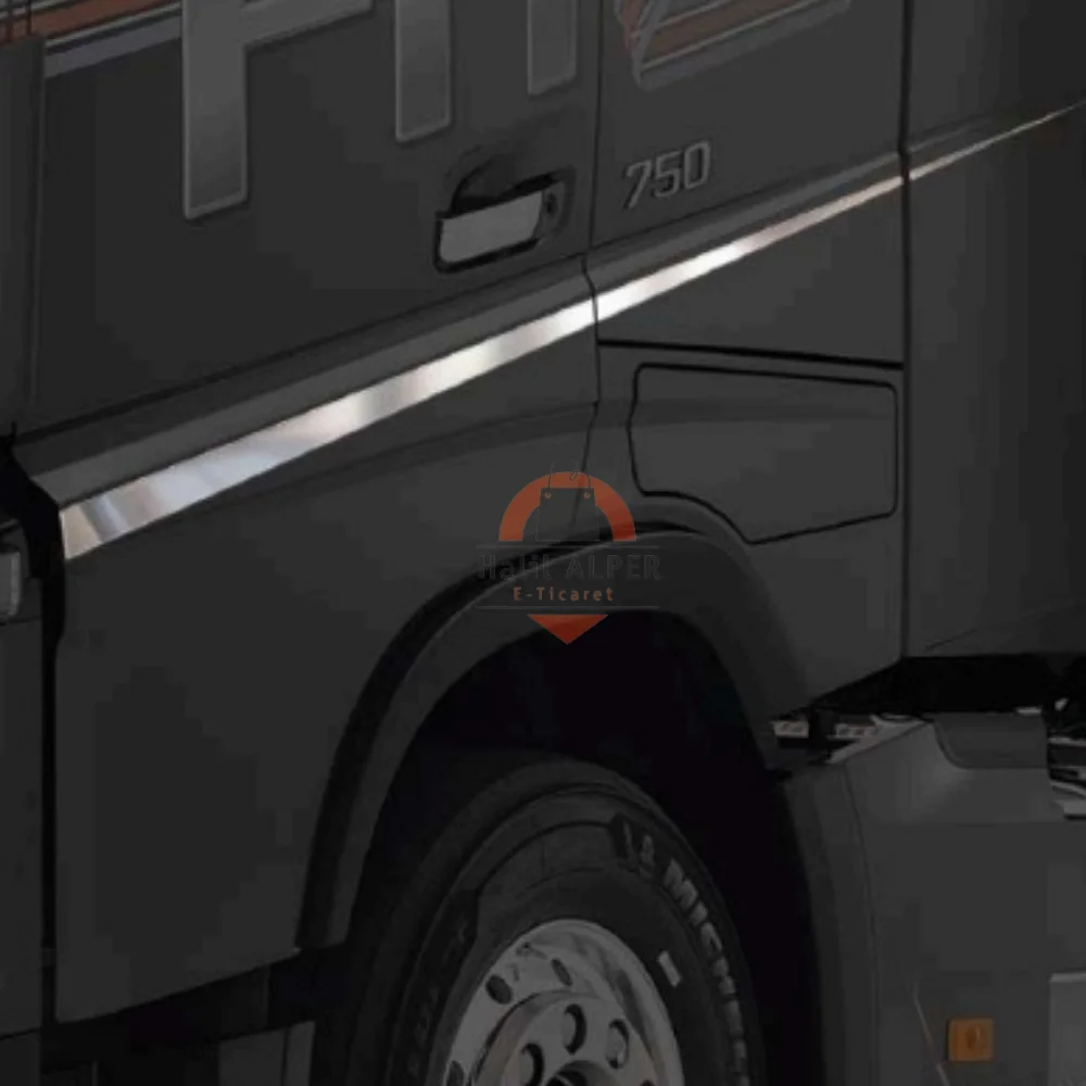 FOR VOLVO FH4 2013 + DOOR TOP PLATE CHROME HIGH QUALITY TRUCK PARTS REASONABLE PRICE SATISFACTION FAST SHIPPING