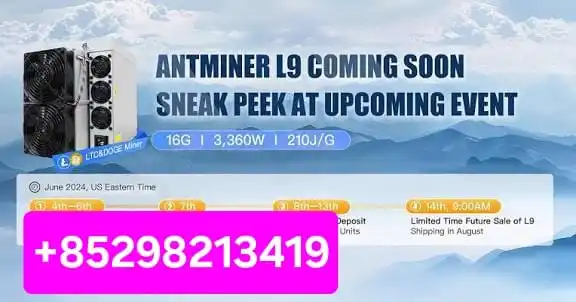 

НОВЫЙ Bitmain Antminer L9 16G - Высокопроизводительный криптомайнер | 16
