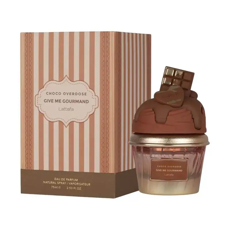 

Choco Overdose Give me Gourmand Eau de Parfum For Unisex- 75ml Liquid Fragrance with Dark Chocolate Fudge & Cocoa Powder Notes for Evening Wear