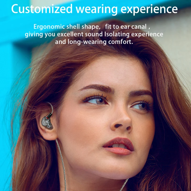 Наушники BGVP DM7 6BA Knowles Sonion Drive Unit HiFi, монитор высокого разрешения, настраиваемый IEM со съемными кабелями MMCX, басы