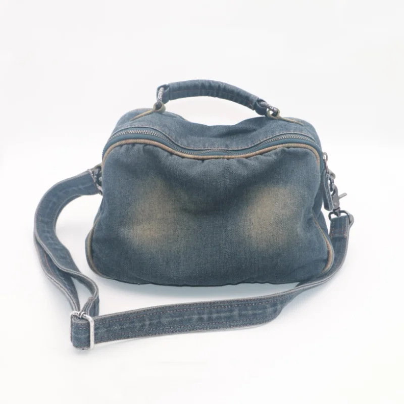 Casual Denim Handbags for Women Clutch Bag Jeans Buckle Belt Messenger Bags Crossbody Womens' Pouch Shoulder Bag - Image 2