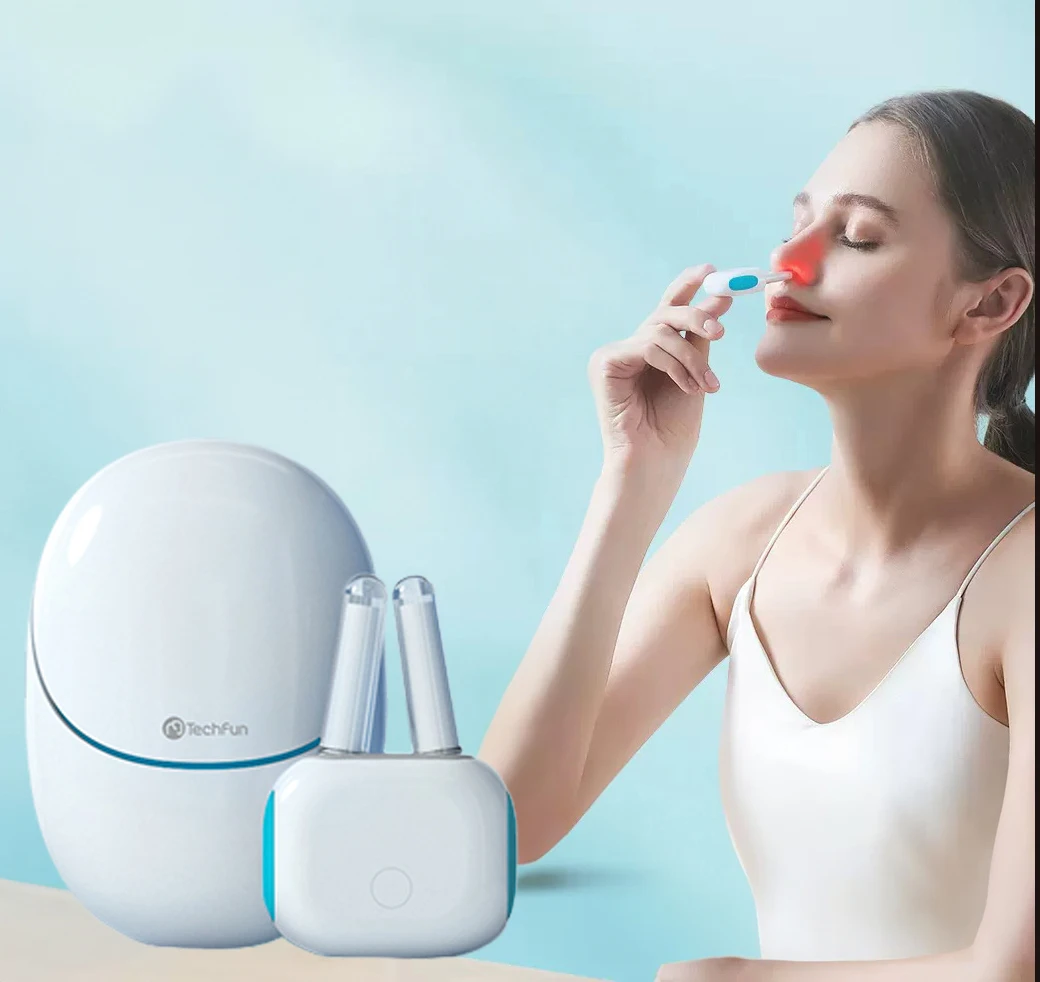 

Bio Light Nose Massage Rhinitis Phototherapy Device Wireless Nasopharyngeal Care 650nm Laser Intensity Itchy Nose Relief