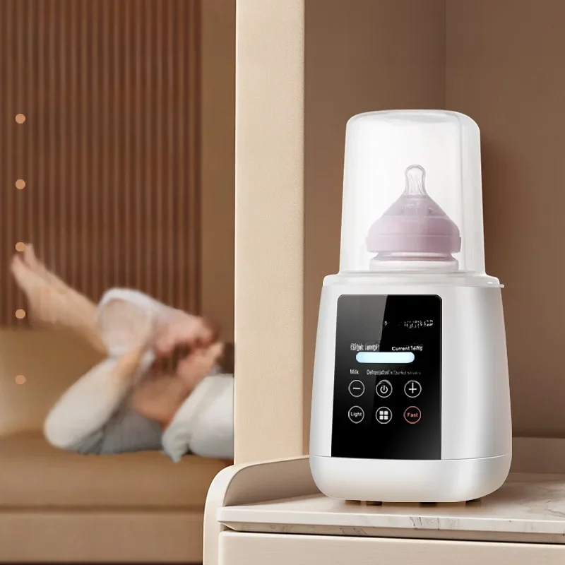 Baby Bottle Warmer & Sterilizer 6-in-1Multifuntion Breast Milk Warmer Accurate Temperature Control Baby Bottle Heater