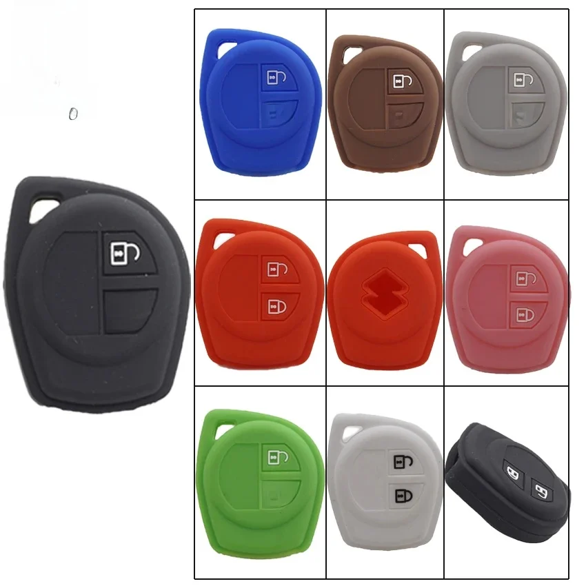 Silikonowe etui na kluczyk Cocolockey pasujące do SUZUKI SWIFT SX4 ALTO VITARA IGNIS JIMNY, pilot zdalnego sterowania Splash, 2 przyciski — zdjęcie 2