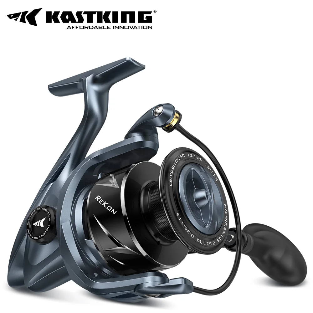 KastKing ReKon Saltwater Spinning Reel Up to 24KG Max Drag Big Game Fishing Reel Water Resistant MaxiDur 5+1+1Bearing System