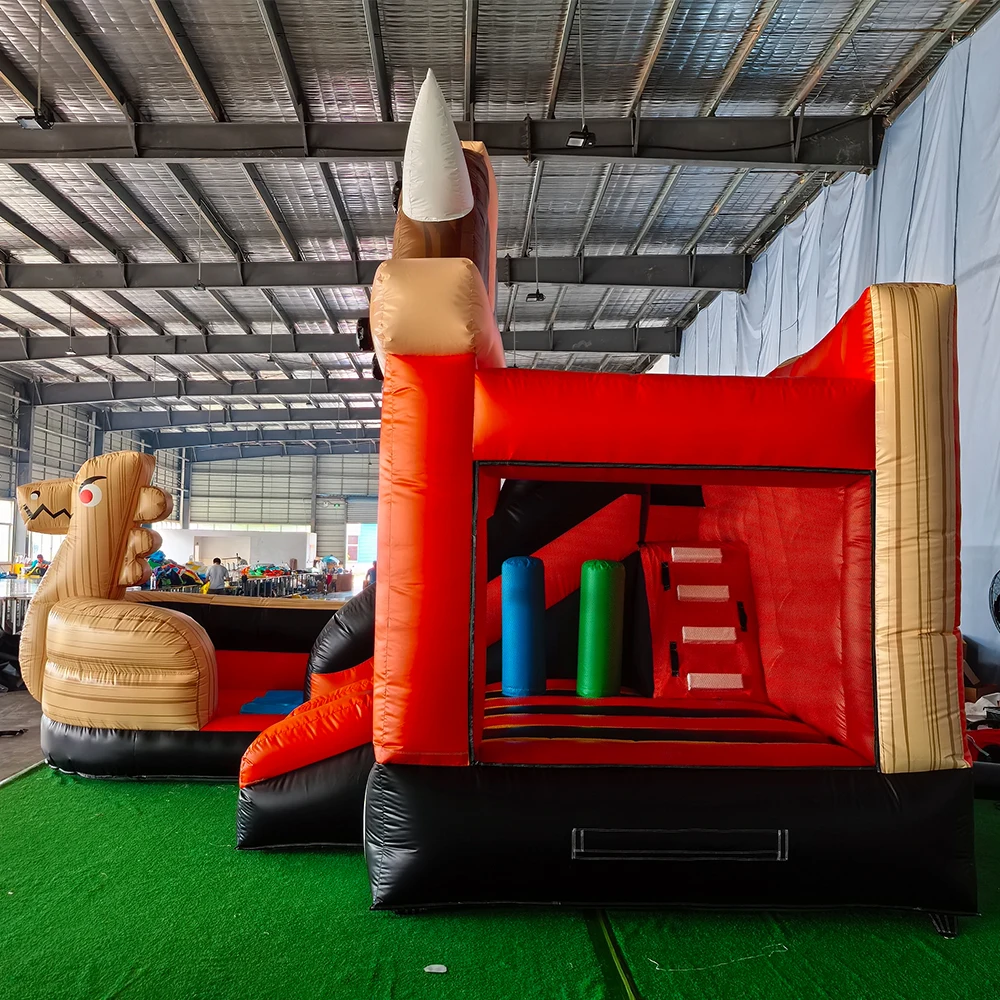 カスタムバイキングテーマのインフレータブルバウンス、スライド付きコンボジャンプ、海賊船インフレータブルウォータースライド、子供と大人のパーティーイベント用