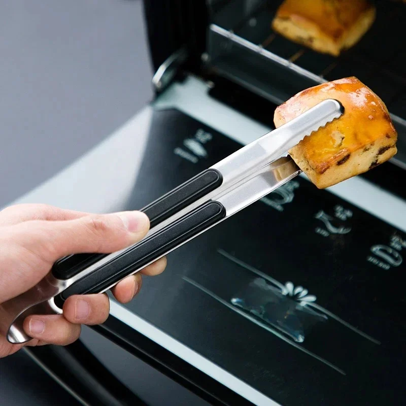 Szczypce kuchenne ze stali nierdzewnej Mały grill Szczypce kuchenne BBQ Meat Sałatka Szczypce kuchenne Zacisk Szczypce do lodu Klips Przybory kuchenne — zdjęcie 2