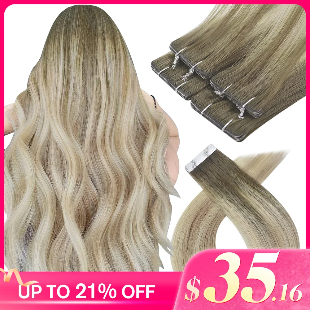 

[Hot Sale] VeSunny Injection Tape in Hair Extensions Invisible Tape Seamless Hand Tied Adhesives Pu Skin Weft