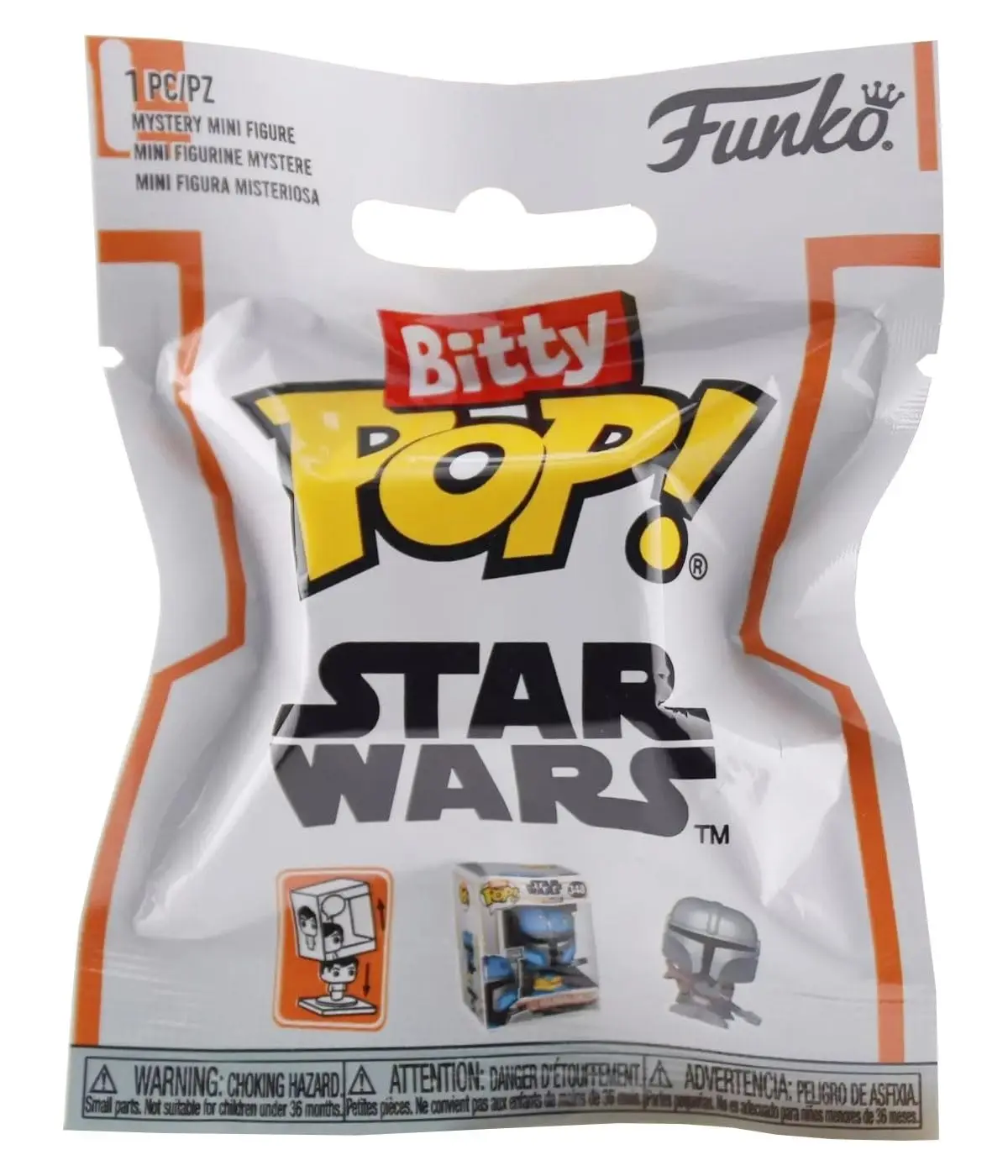 FUNKO BITTY POP! STAR WARS : THE MANDALORIAN-surprise envelope, 76401, original, toys, boys, girls, gifts, collector, figures, dolls, store, with box, new, man, woman, official license