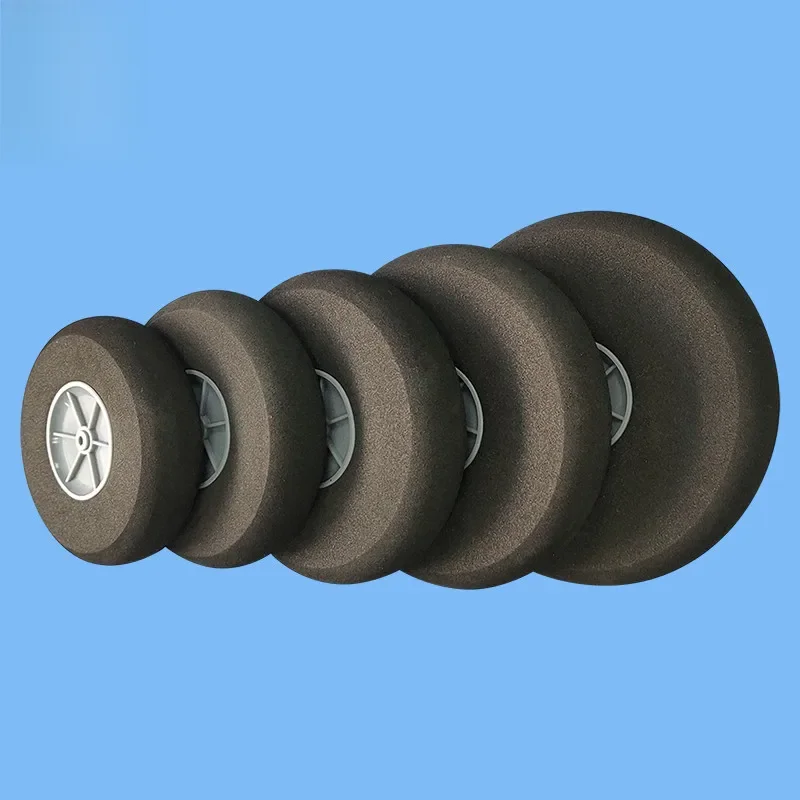 Roues en éponge légère pour train d'atterrissage, 2 pièces, diamètre 25mm-110mm, pneu Miniature pour modèle d'avion RC, pièces de rechange