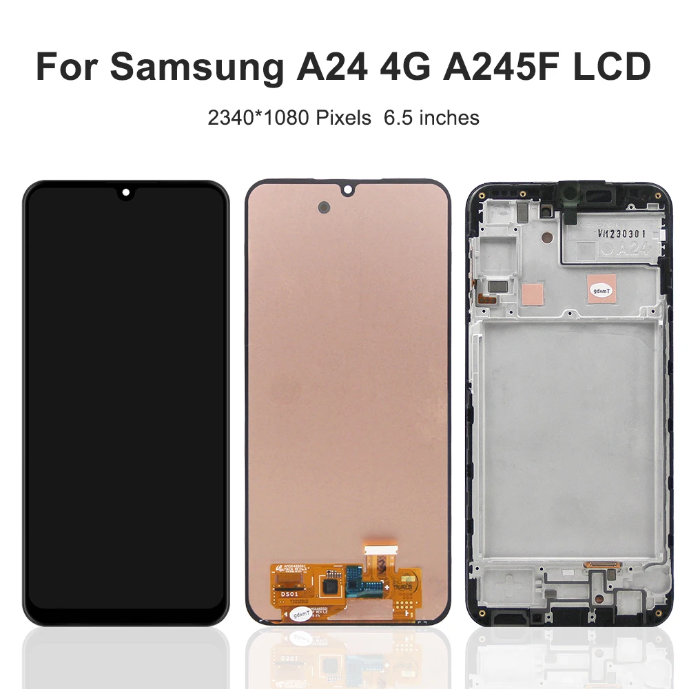 6.5''A24 4G For Samsung For  A24 A245 A245F A245M A245N LCD Display Touch Screen Digitizer Assembly Replacement