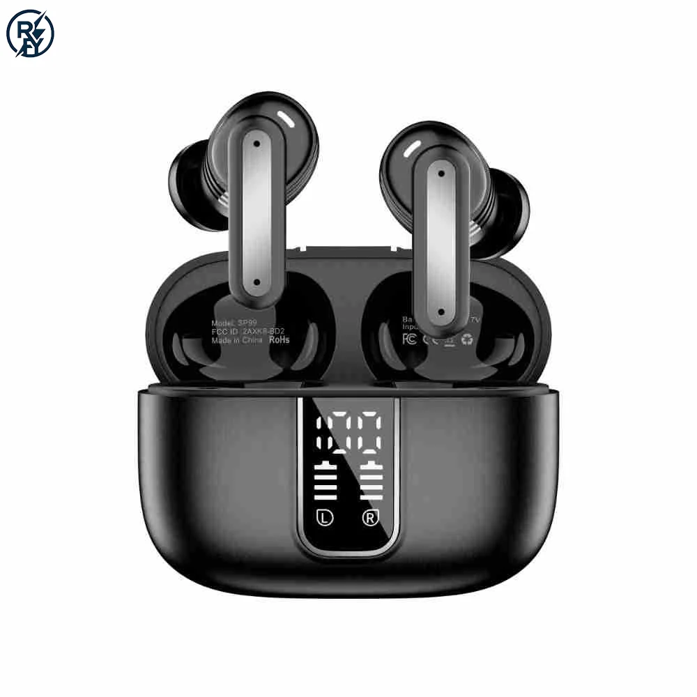 SP99 New TWS Touch Control Sports Bluetooth Earphones with Battery Display and ANC Noise Cancelling In-Ear Gaming Wireless Earph