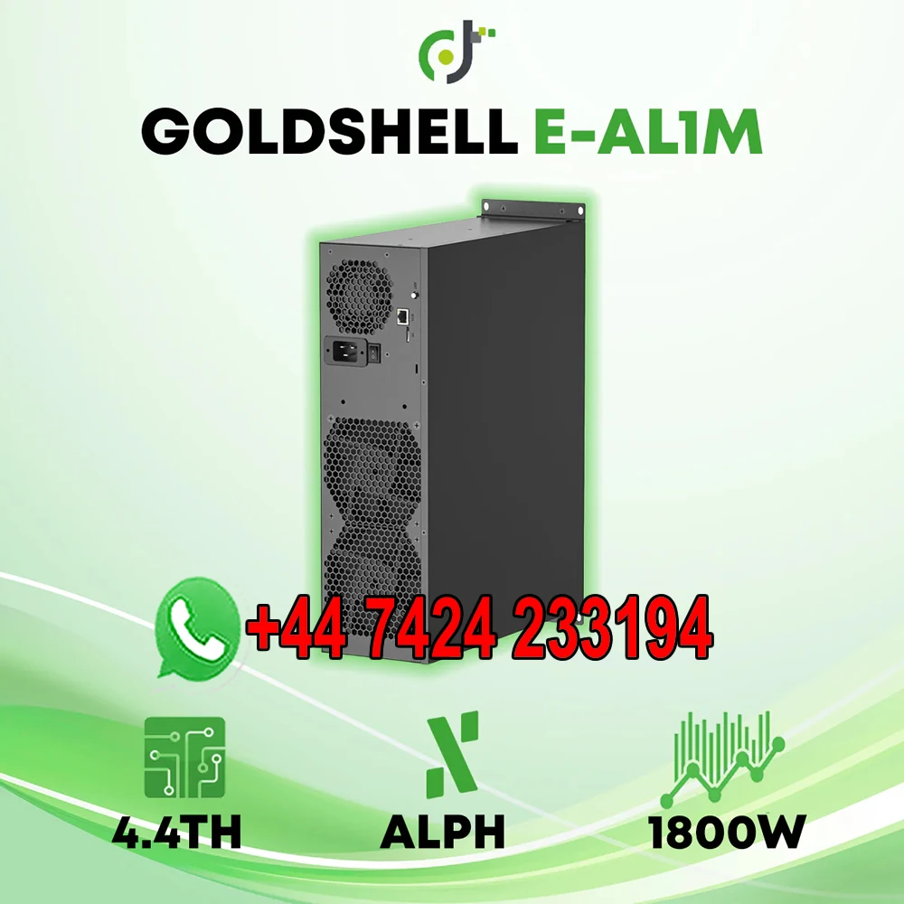 DC BLACK FRIDAY Goldshell E-AL1M (4.4TH) ALPH Alephium Crypto ASIC Miner