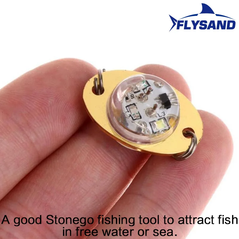 Flysand LED Fisch Lampe Mini Angel köder Licht Deep Drop Unterwasser Augen form Angeln Tintenfisch Köder Leucht köder Angeln Zubehör – Detail 6