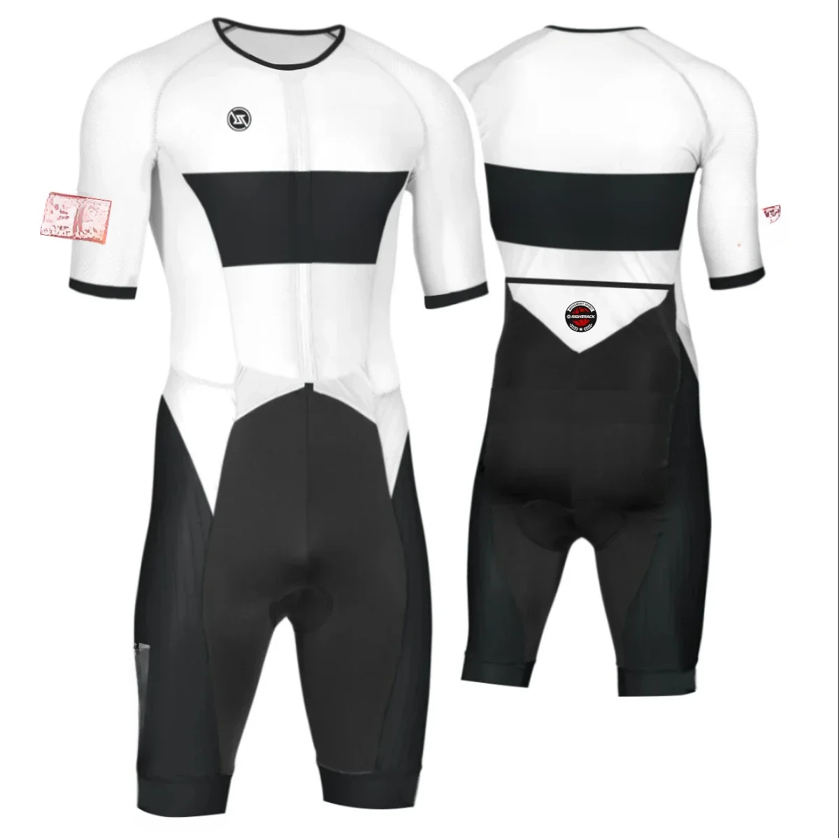 AliExpress Righttrack Custom Names Flags RIGHTTRACK Trisuit MEN'S Triathlon Jumpsuit Summer Skinsuit Swimming Cycling Running Competition Apparel
