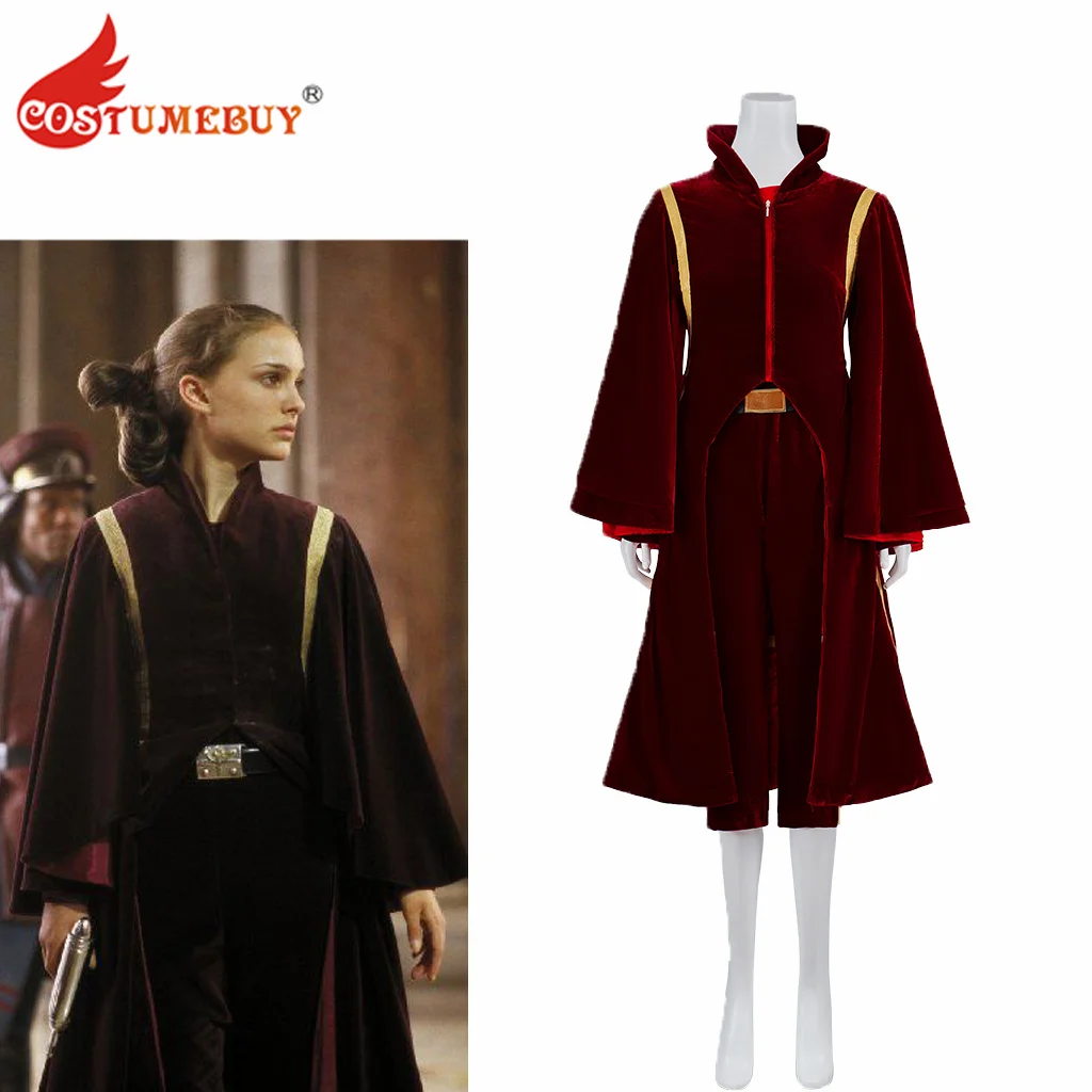 

CostumeBuy Women's Queen Cosplay Costume Dress Red Suit Halloween Outfit