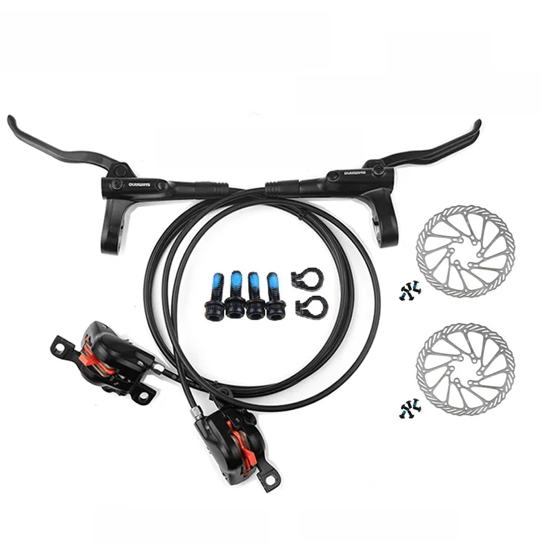 AliExpress Original Shimano MT200 MTB Mountain Bike Hydraulic Disc Brake Left Front Right Rear 145CM Rotor RT56