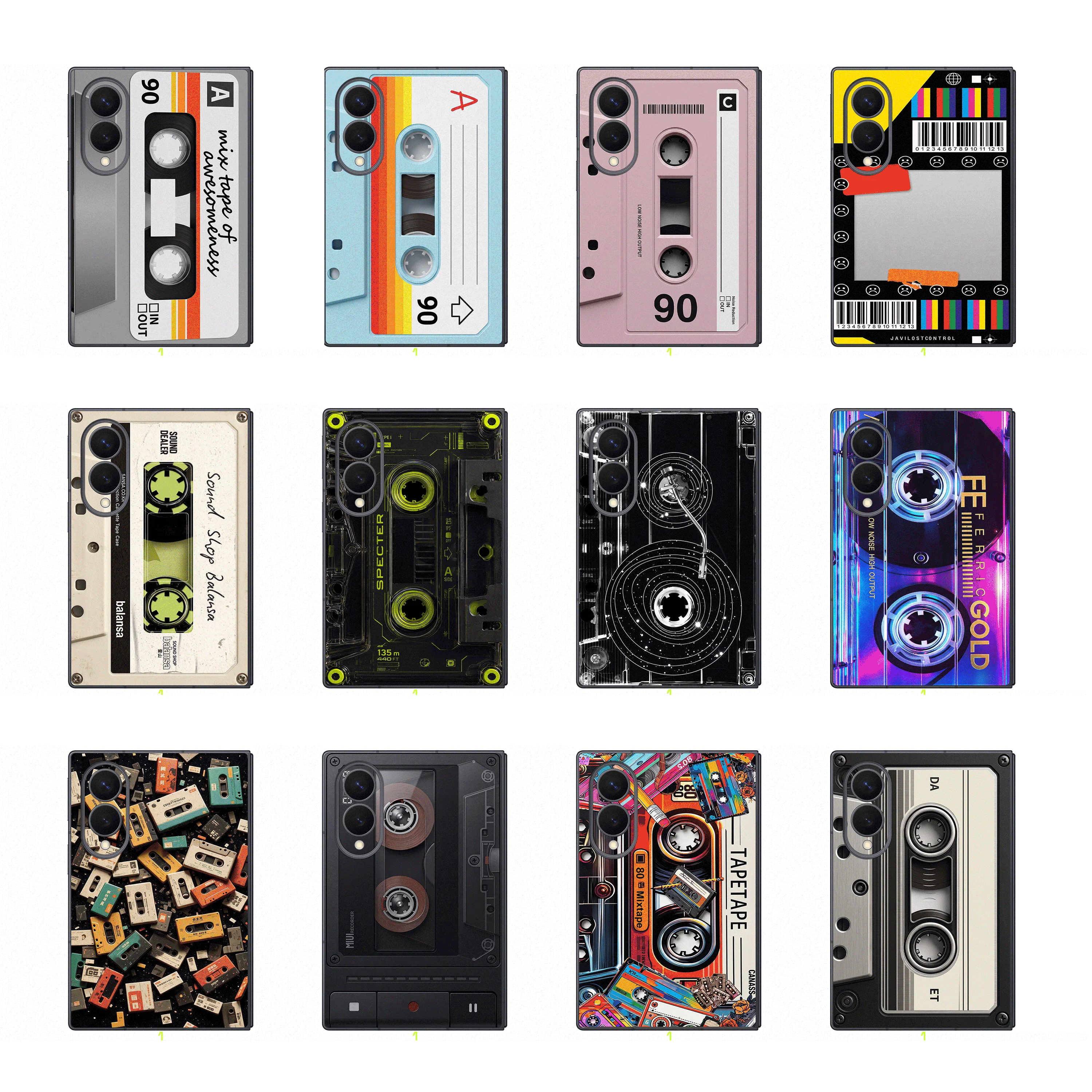 Picture 3: Vinyl Stickers for Samsung Galaxy Z Fold 8 – [RETRO] [ZF19] | Sack & Sides, Anti Scratch, Precision Cut | Nexa Skins