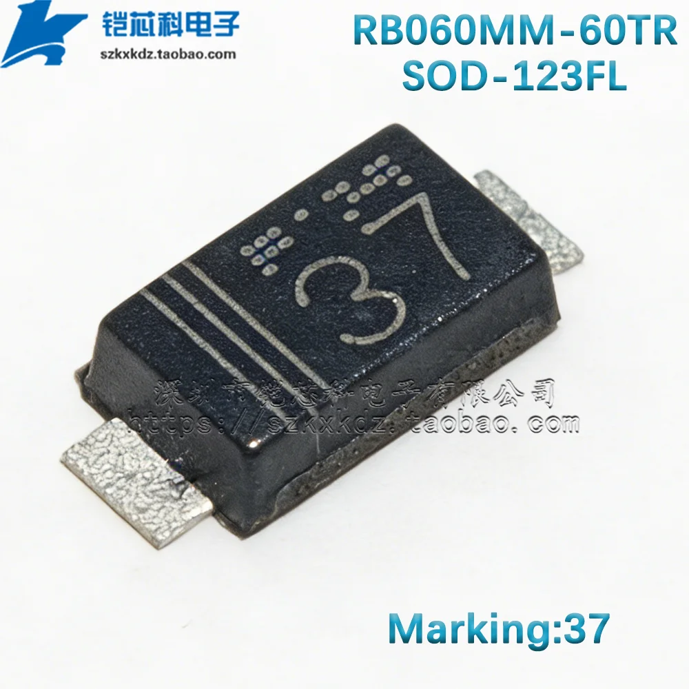 20Pcs Original New RB060MM-60TR RB060MM-60 RB060M-60TR 37 SMD SOD-123FL Schottky Barrier Diode 2A 60V