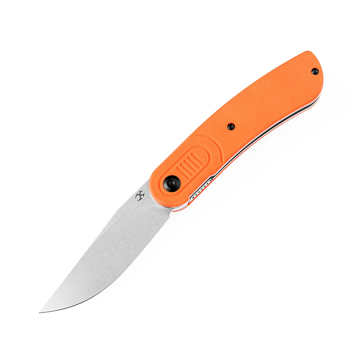 Kansept Reverie T2025A3 Stonewashed 154CM with Orange G10 Handle Designed by Justin Lundquist Pocket Knife Camping Tools For EDC