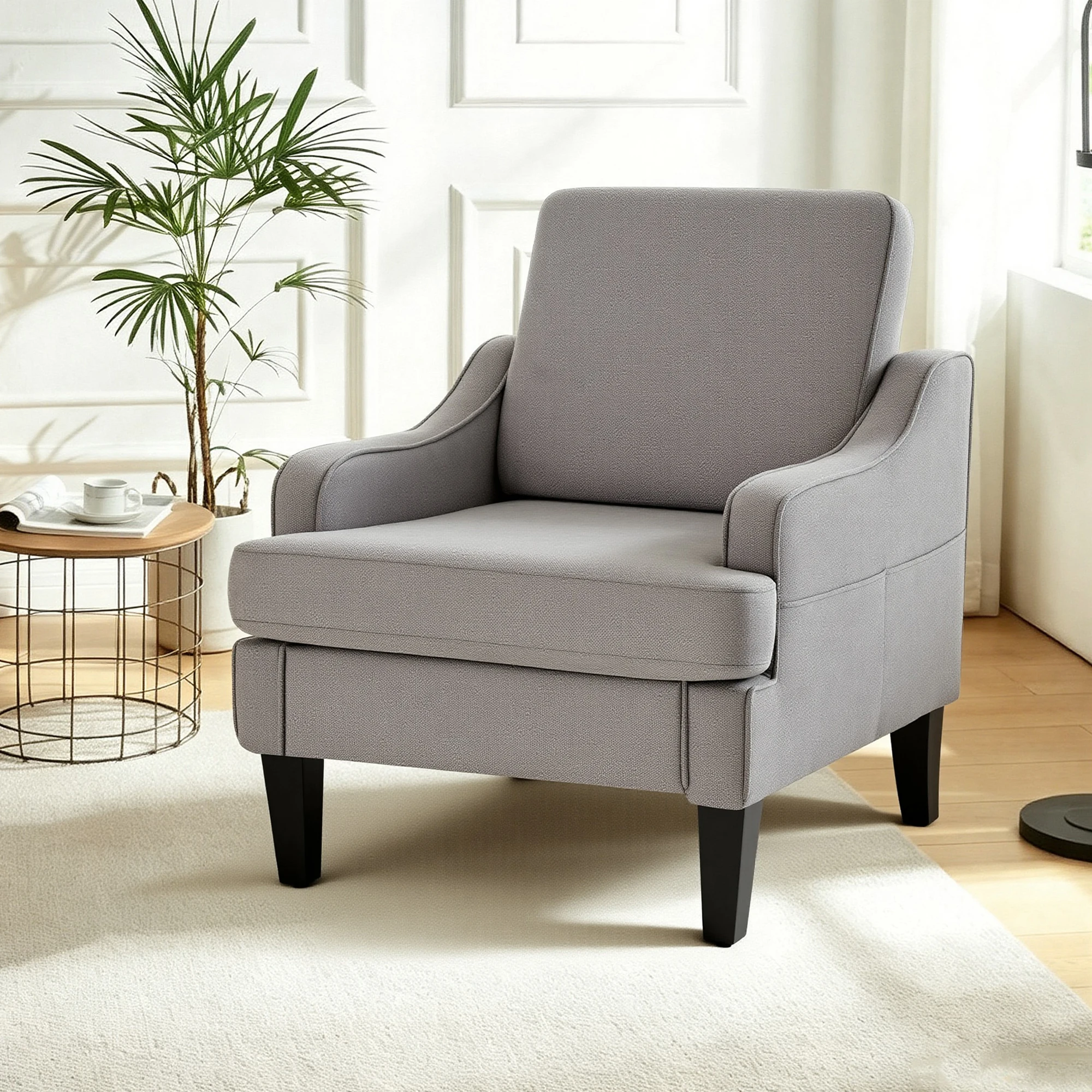 Chenille Accent Chair 13