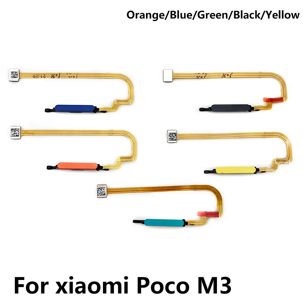 

Tested Fingerprint Sensor Reader Power Key Home Button Menu ReturnFlex Cable For Xiaomi Poco M3