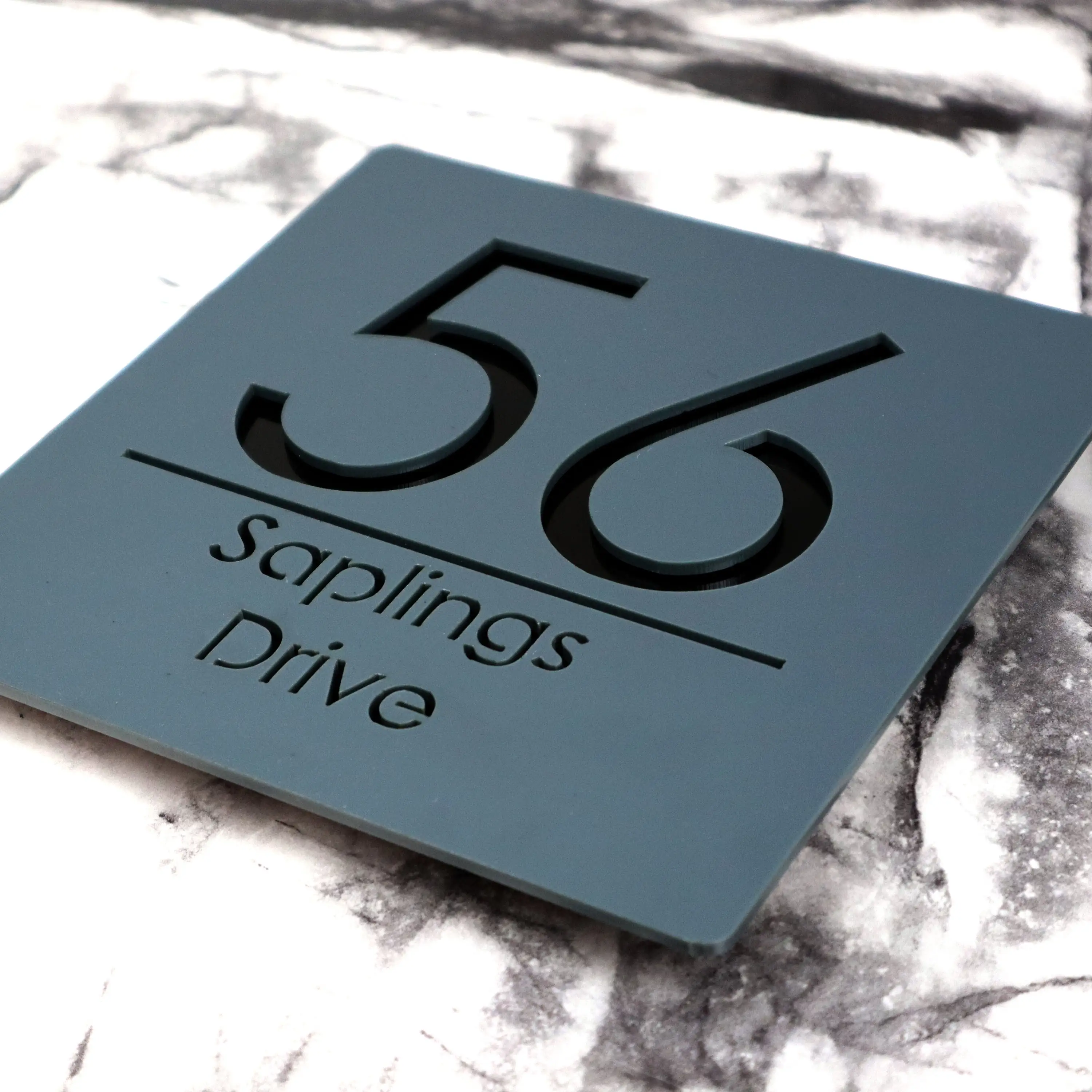 

House Signs Door Number Modern Floating House Number Sign Laser Cut Matt Mirror Address Custom Plaques Wall Signs Personalised