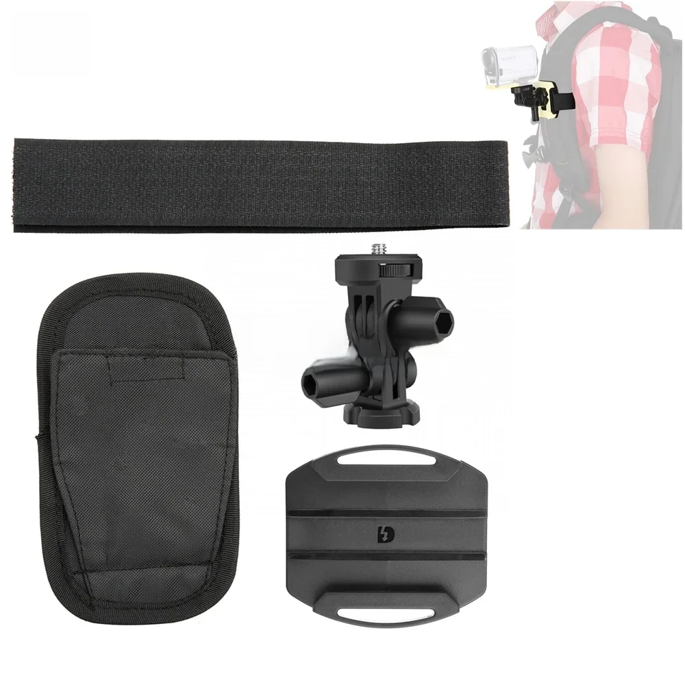 Adapter do montażu plecaka do kamery Sony Action Cam FDR-X3000 HDR-AS30V HDR-AS100V HDR AS15 AS20 AS30V AS300 AS200V AS100V jako VCT-BPM1 — zdjęcie 2