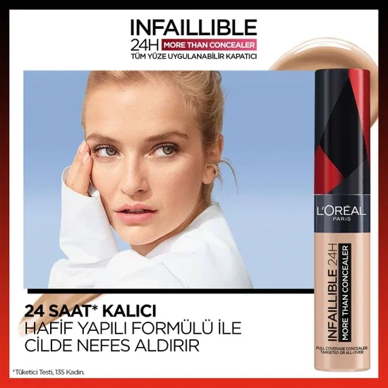 L'Oréal Paris Infaillible Full Face Concealer 327 Cashmere