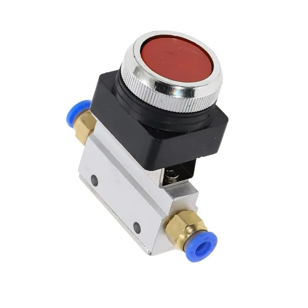 Valve mécanique 1/8 "Filetage 2 Position 3 Voies Vert pio Bouton Poussoir Momentané Pneumatique Valve MOV-321PP