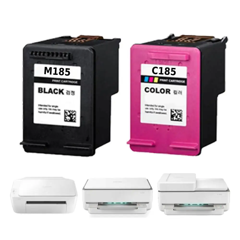 삼성 잉크 SL-J1680 SL-J1780W SL-J1780DW SL-J1683 SL-J1685 INK-M185 C185 검정 컬러 카트리지 복합기 팩스기 프린트 잉크젯 프린터기