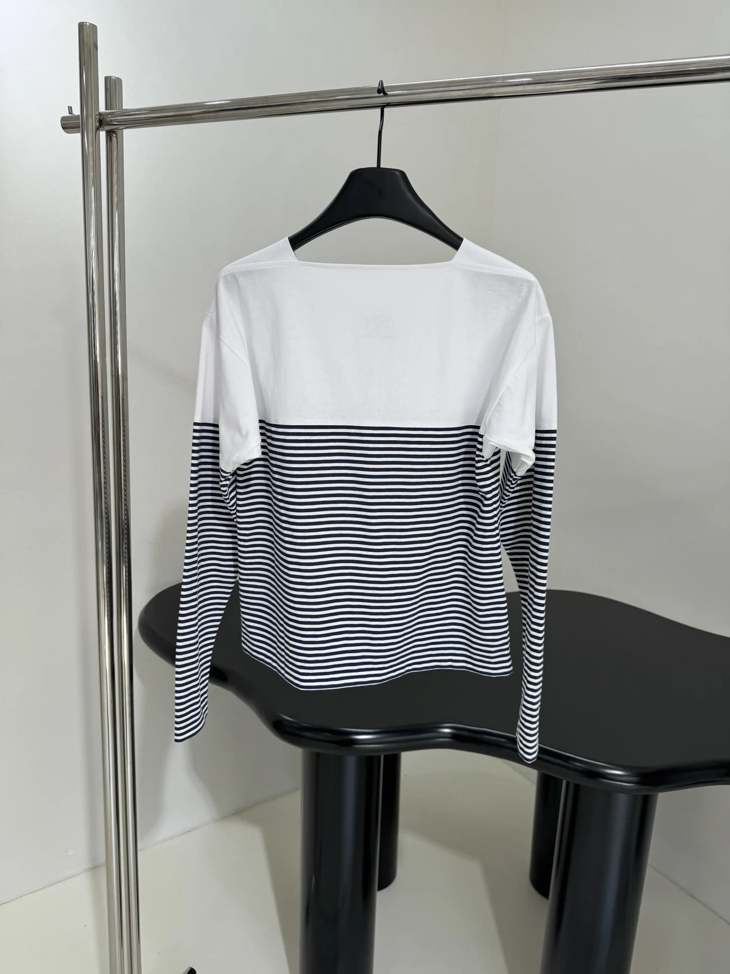 

New Cotton Striped Long-sleeved T-shirt For Women