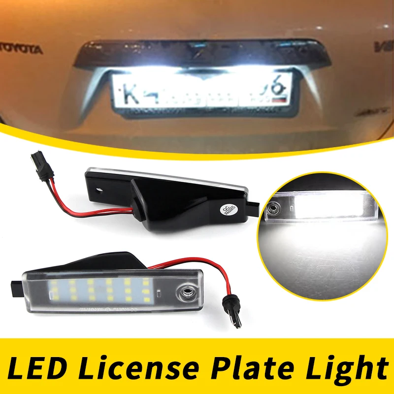 LED Number License Plate Light Lamp for Toyota Highlander Hiace Land Cruiser RVA4 for Lexus RX300 for Scion XB-NCP31 Assemblies